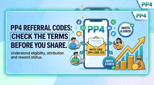 PP4 invite-code illustration; examples do not guarantee rewards